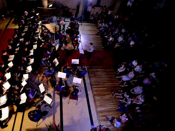Músicos en el concierto de Semana Santa.