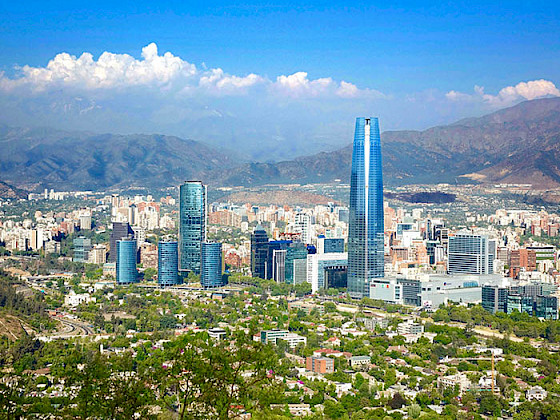 Foto de Santiago desde la altura