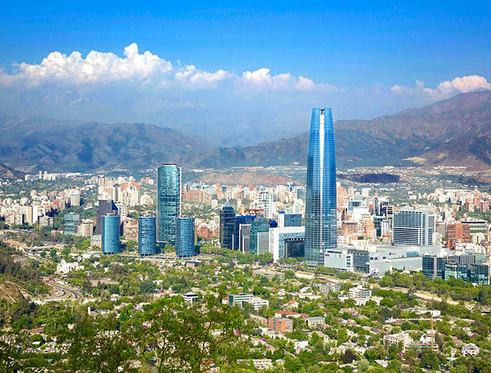 Foto de Santiago desde la altura