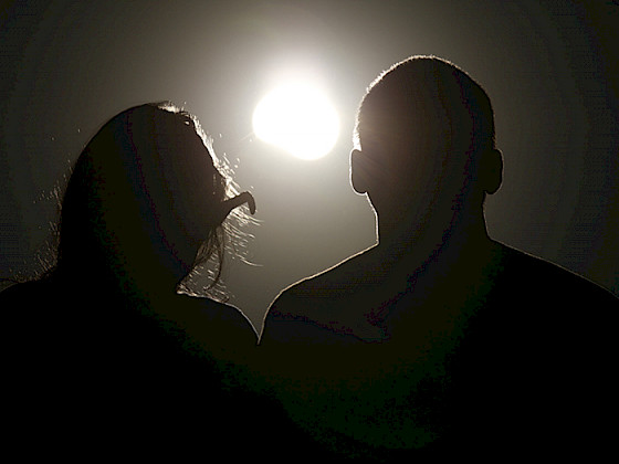 Imagen del último eclipse solar en Chile en 2019.