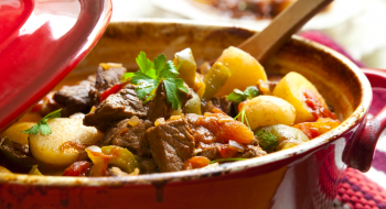Cacerola con estofado de carne