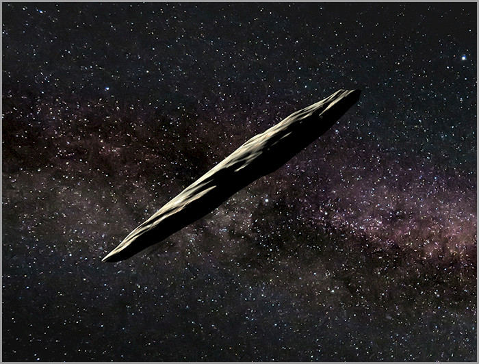 Objeto interestelar llamado "Oumuamua"