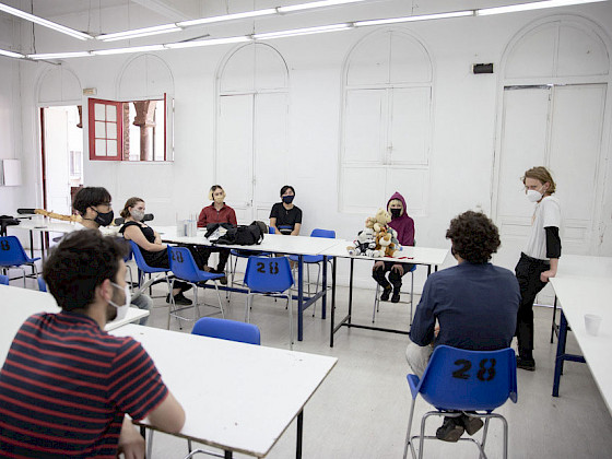 Alumnos en clases con mascarilla y aforo. Foto Dirección de Comunicaciones