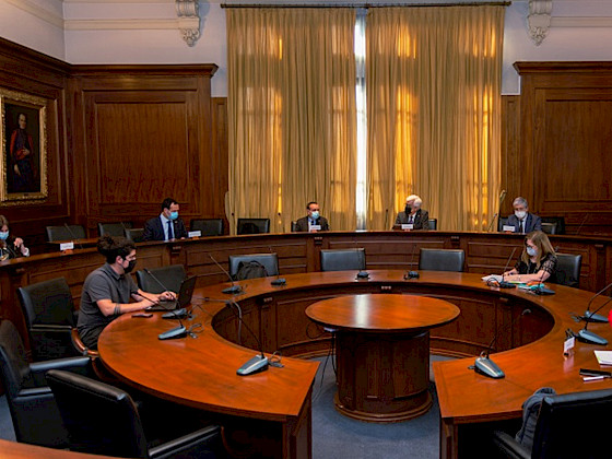 Sesión de rectores G9 en el HCS de la UC.- Foto Dirección de Comunicaciones UdeC