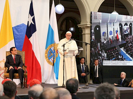 Papa Francisco en la UC