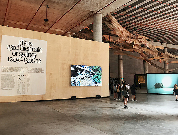 Uno de los espacios de exhibición de la Bienal de Sydney 2022.