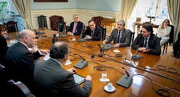 Rectores G9 con autoridades.- Foto Comunicaciones G9