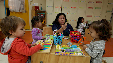 Niños en el jardín infantil.- Foto Dirección de Comunicaciones