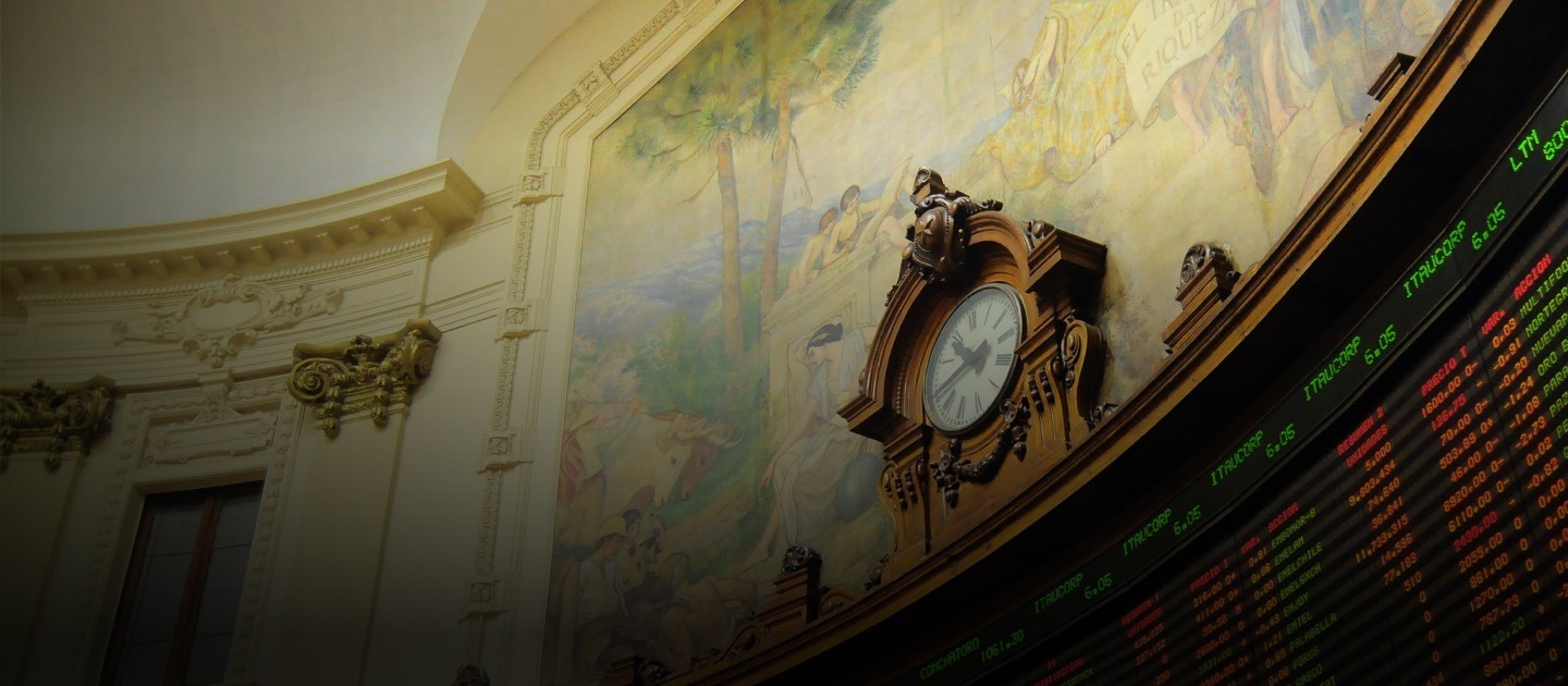 Imagen sala principal Bolsa de Comercio de Santiago