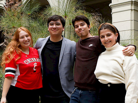 (From left to right)  Esperanza Hope, Cristián Fonseca, Dusan Ivelic e Isidora Aliaga.