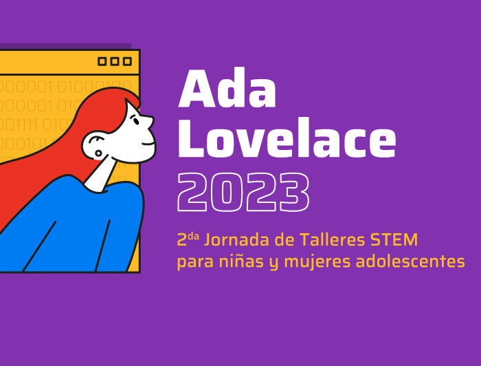 Anuncio morado con letras