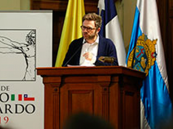 Paolo Giordano, escritor italiano, estuvo a cargo de la conferencia "Leonardo reloaded".
