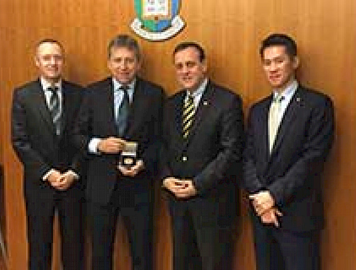 imagen correspondiente a la noticia: "Rector se reunió con el Presidente de la Universidad de Hong Kong"